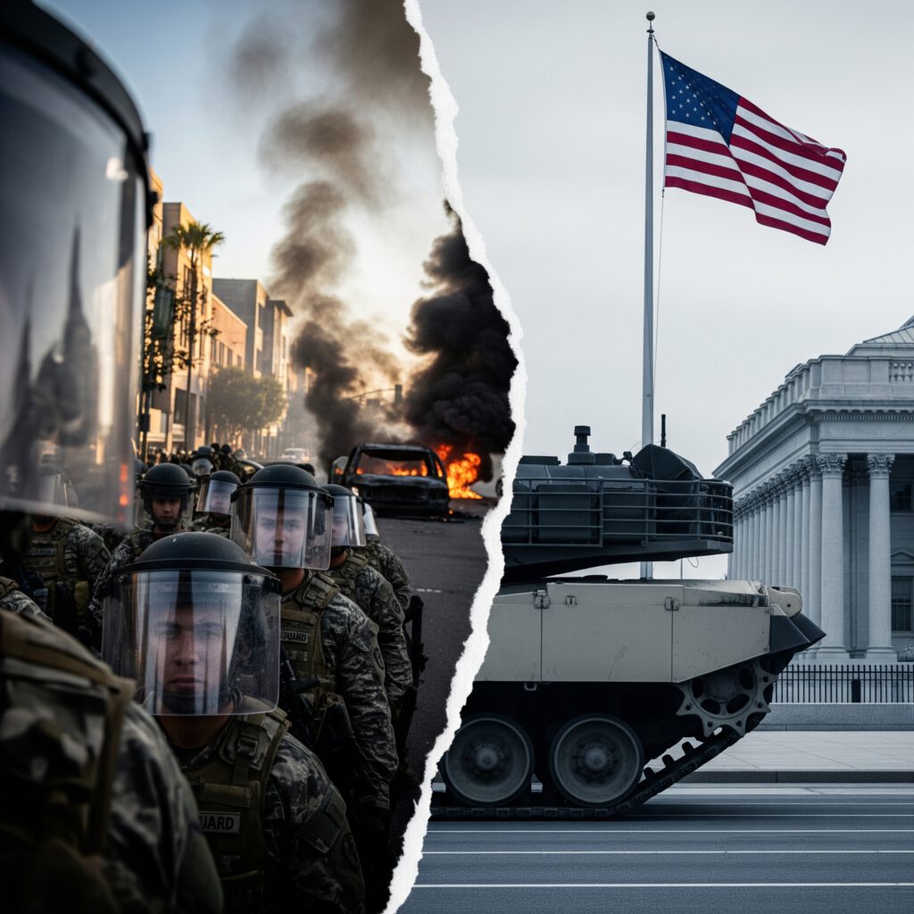 Amerikas Zerreißprobe: Zwischen Militärparaden und Straßenschlachten zerbricht die Fassade der Nation