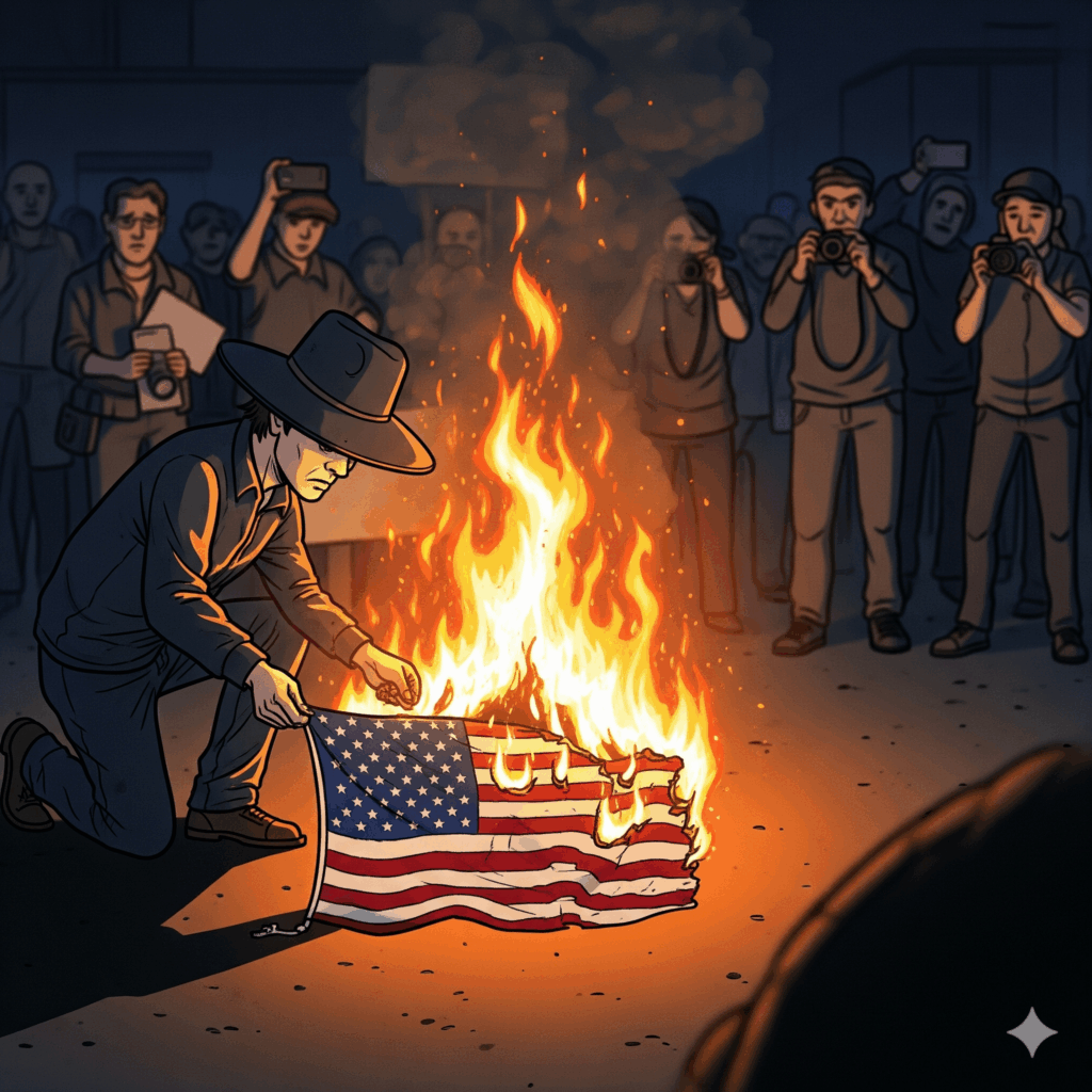 Trumps Spiel mit dem Feuer: Warum der Angriff auf die Flagge ein Angriff auf die Freiheit ist